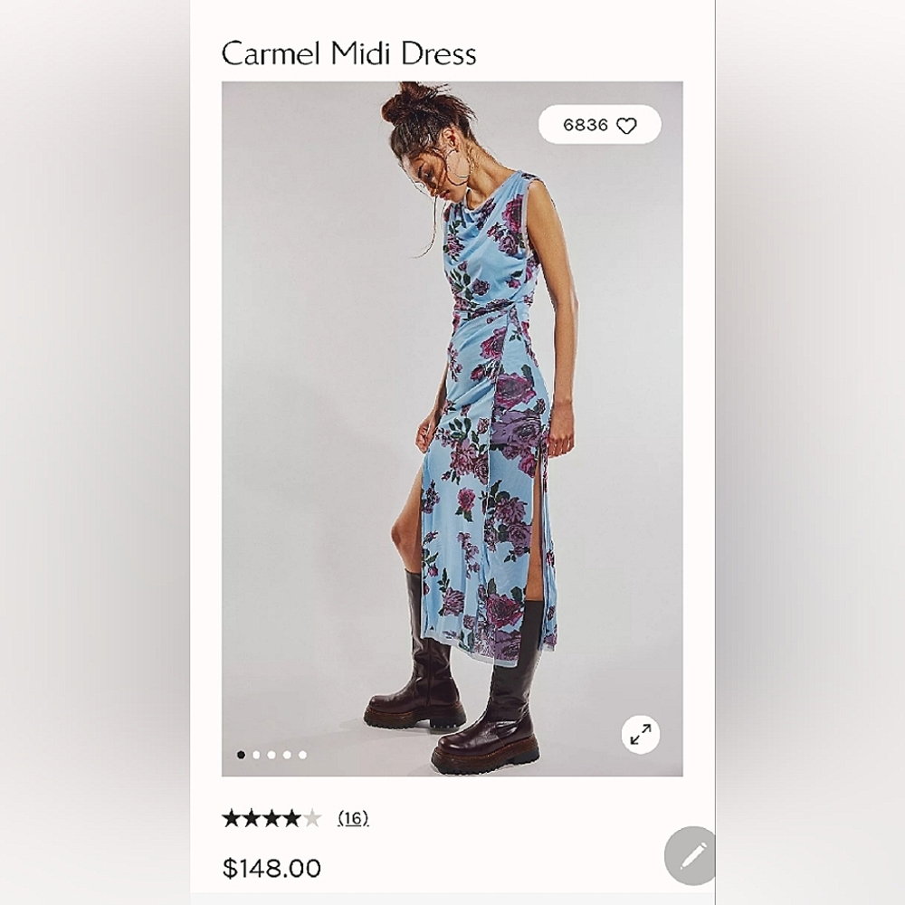 Free People Carmel Midi Dress